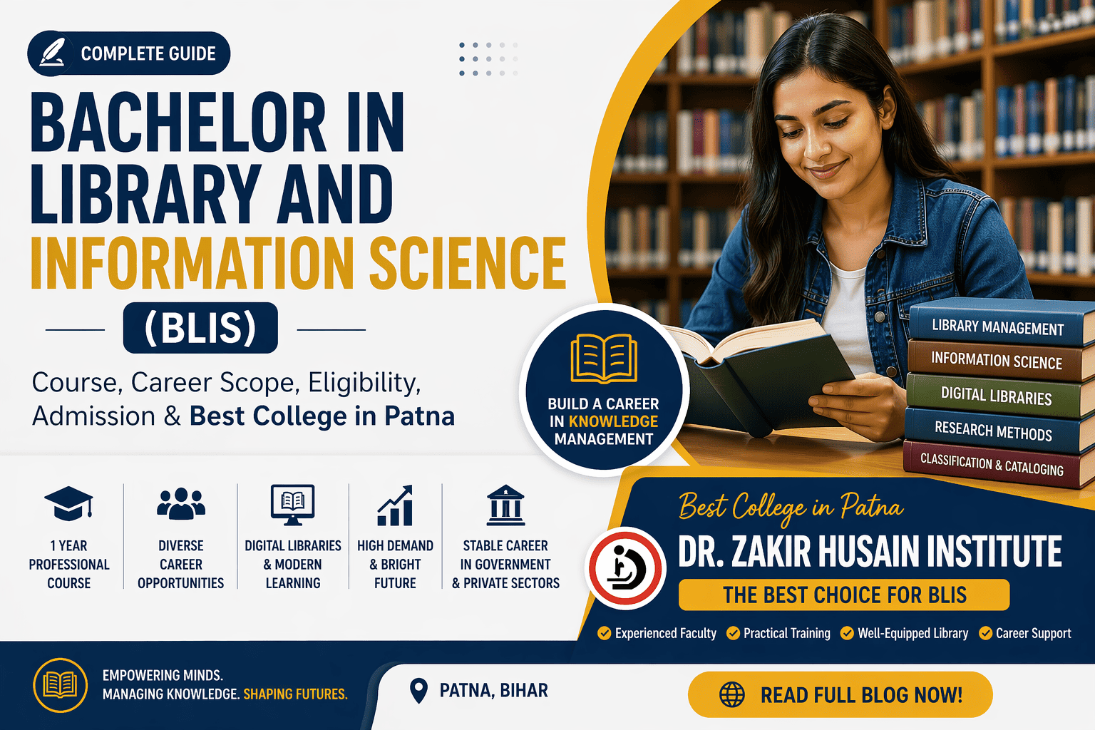 Bachelor in Library and Information Science (BLIS): Course, Career ...